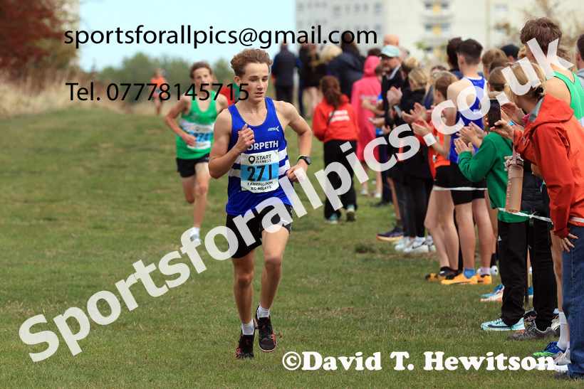 Boys and Girls under-15s, 2025 Farringdon Cross Country Relays, Sunderland. Photo: David T. Hewitson/Sports for All Pics